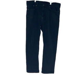 Levi Strauss & Co black denim relaxed jeans size 36x30 EUC.